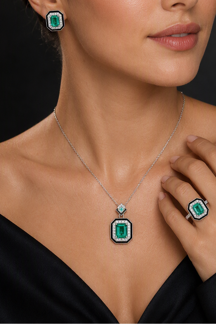 Veridia Emerald Cut Set