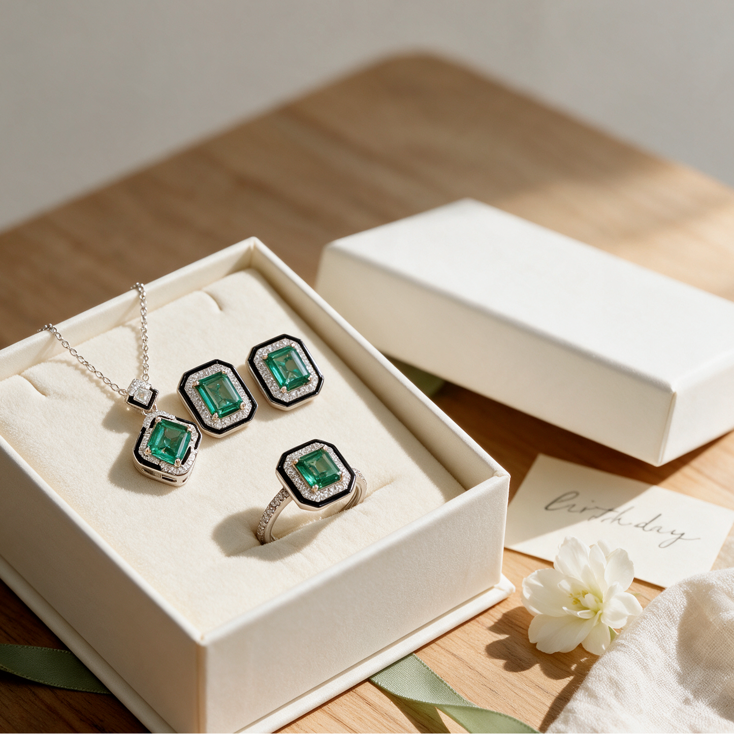 Veridia Emerald Cut Set
